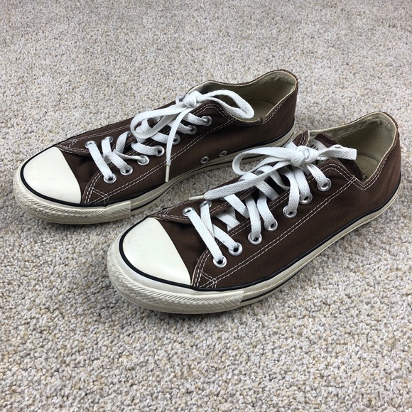 Brown Low Top Converse Chuck Taylor Shoes